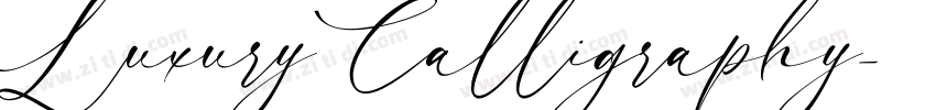 Luxury Calligraphy字体转换